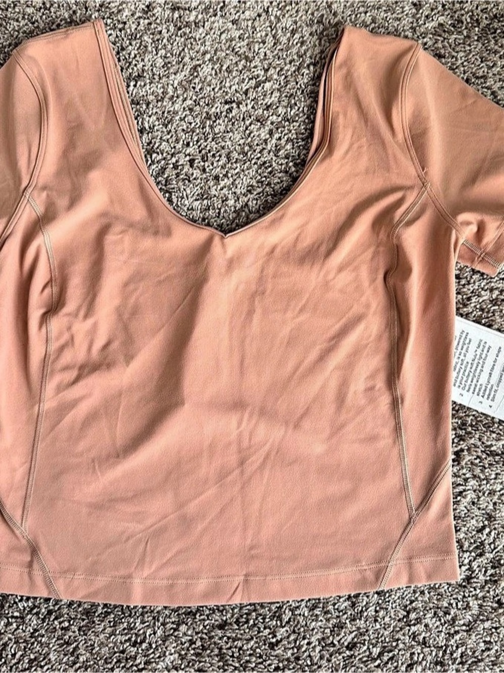 lululemon Align Tee Pink Short Sleeve Athletic Top